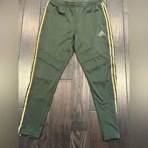 Adidas Green And Gold Tiro Pants